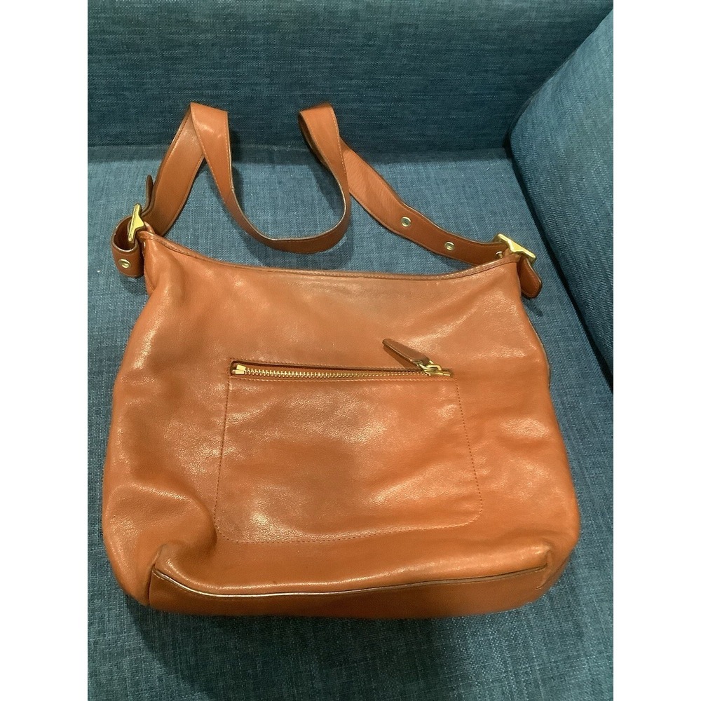 COACH Medium Vintage Leather Tote Bag Single Strap Tan